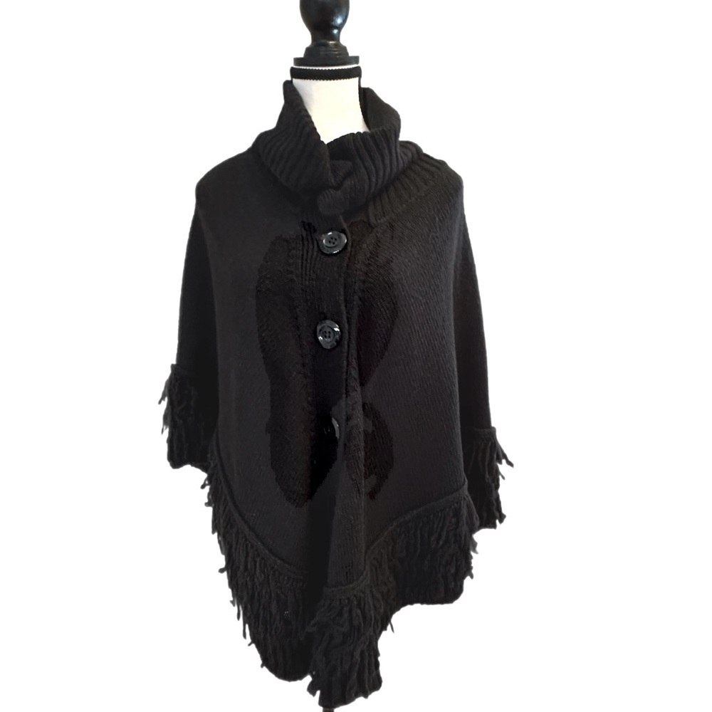 Women’s Poncho Sweater Jacket - Size M - NWT - Picture 4 of 6